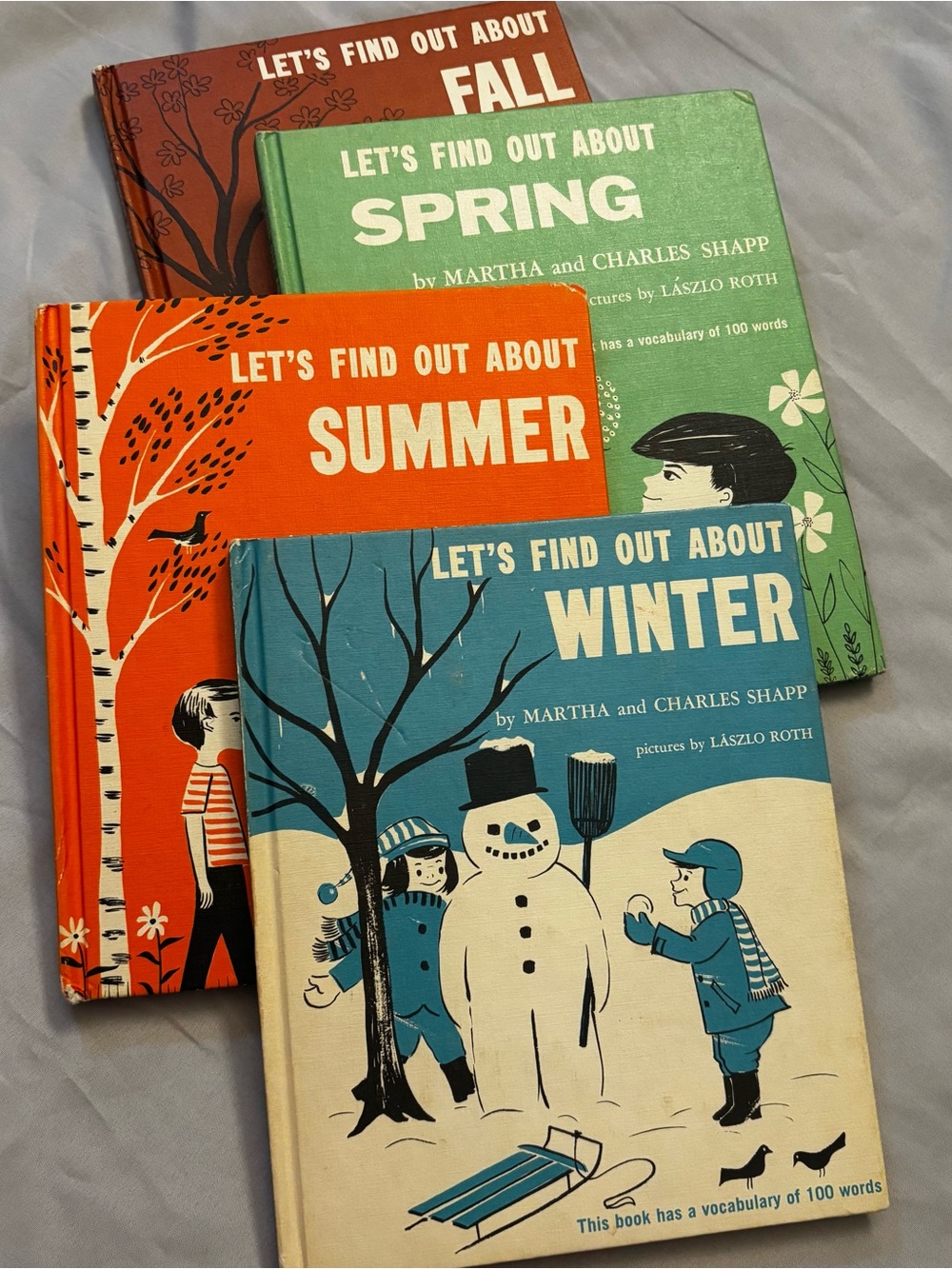 Let’s Find Out About Spring Summer Winter Fall Books Lot 4 1963 Vintage
